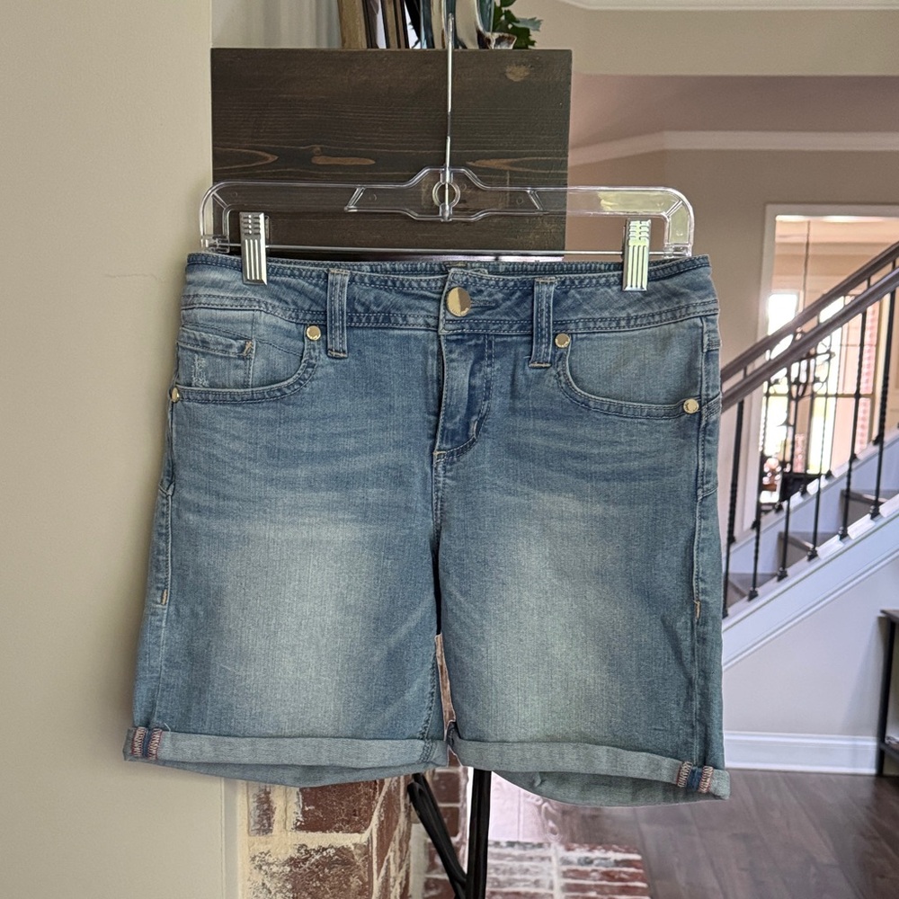 Seven7 Light Blue Jean Shorts for Women